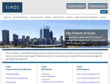 Tablet Screenshot of euroz.com